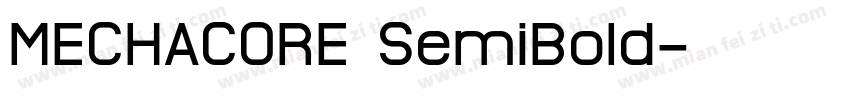 MECHACORE SemiBoId字体转换